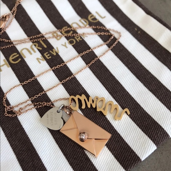 NWT HENRI BENDEL LOVE LETTER NECKLACE - Picture 3 of 8